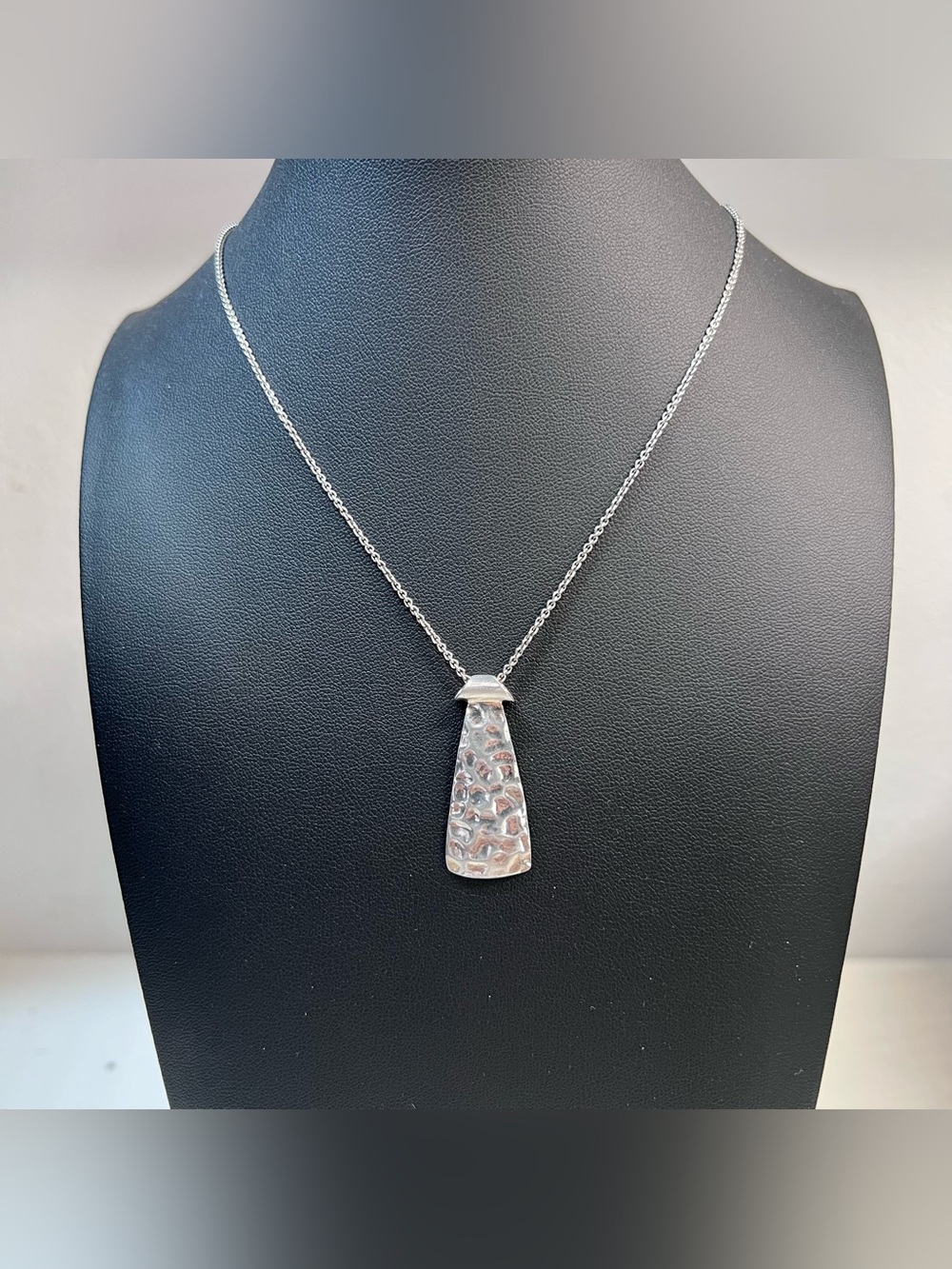 Silpada Hammered Tie Pendant & Necklace